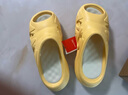 特步爪爪拖鞋女夏季新款厚底增高凉拖鞋休闲女鞋户外沙滩鞋女 秋葵黄 38 实拍图