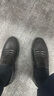奥康休闲皮鞋男士牛皮气垫减震商务鞋套脚中老年爸爸鞋低帮 黑色套脚 38 实拍图