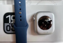 Apple/苹果 Watch Series 10 智能手表GPS款42毫米银色铝金属表壳丹宁色运动型表带S/M MX1J3CH/B 实拍图