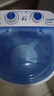 长虹洗衣机4.5KG宝宝家用成人小迷你洗衣机小型出租屋两用洗袜子半自动洗成人内衣裤夏天短袖薄款衬衣 4.5公斤蓝色【洗涤】 实拍图