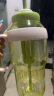 【京东物流】水杯冰霸吸管杯高颜值学生茶水分离大容量杯子 肚肚杯1个-浅绿色 实拍图