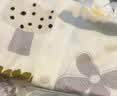 童泰（TONGTAI）婴儿短袖连体衣夏季初生宝宝衣服外出哈衣爬服提花紫色80cm 实拍图