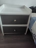 酷林床头柜现代简约卧室双抽床边柜床头收纳柜储物柜 白色40*36*45cm 实拍图