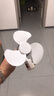 【静音节能】厨房插座风扇大号家用小旋风三插头开关万向静音节能大风力电风扇 一体三孔风扇-360软管随意调节大风力2个装 实拍图