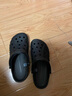 crocs卡骆驰洞洞鞋贝雅男鞋女鞋轻便耐磨一脚蹬拖鞋休闲鞋|10126 黑色-001 41 /42(260mm) 实拍图
