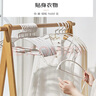 喜家家衣架无痕防滑衣架子干湿两用晾衣架子挂衣架不起包衣服架衣撑子 粉色 10支【体验装】 实拍图