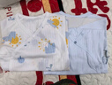 童泰（TONGTAI）婴儿连体衣夏季新生儿衣服宝宝家居内衣蝴蝶衣2件装 绿色52cm 实拍图