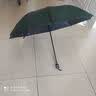 爆款晴雨伞手动UV折叠黑胶防晒防外线遮阳晴雨两用伞 【手动款8骨】森林绿UV 实拍图