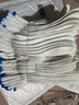 劳保线手套耐磨防滑工业棉线手套加厚工地工作防护劳动纱手套 500g蓝边（3双） 均码 实拍图