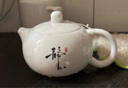 夏至南阁羊脂玉瓷茶壶功夫茶具套装家用大西施壶300ml泡茶壶德化白瓷茶具 大西施壶-静心 实拍图