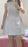 UR2025春季新款女摩登气质褶皱收腰显瘦无袖连衣裙UYY750030 淡紫 M 实拍图
