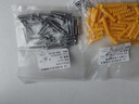 鱼式塑料膨胀管塑胶墙塞胀塞胶塞锚栓小黄鱼膨胀螺丝螺钉6/8/10mm M6*30【50套】配不锈钢沉头自攻 实拍图