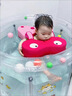 贝恩拉儿童游泳圈0-3岁 婴儿免充气防侧翻泳圈宝宝洗澡玩具装备水上用品 甲壳虫粉红色【3个月-3岁】 实拍图