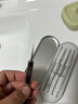 古迪GOOOD超尖粉刺针细胞夹6件套装挤痘痘闭口去黑头刮美容院专用工具镊子 实拍图