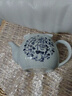 陶趣居 日本进口线唐草小蓝芽茶杯日式汤吞寿司杯陶瓷小杯泡茶杯子茶具 蓝凛堂福字茶壶带滤网 465ml 1只 实拍图