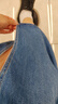 Levi's李维斯夏季女士直筒开衩显高显瘦优雅美式休闲蓝色牛仔半裙 蓝色 L (27) 实拍图