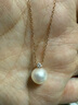 GiO珠宝特选级Akoya天然海水珍珠耳钉18K金小灯泡耳饰生日礼物送女友 18K玫瑰金8.5-9mm【气质吸睛】 实拍图