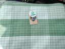 黄河口老粗布凉席粗布凉席纯棉空调席老粗布凉席三件套折叠夏季软凉席凉而不冰 小格子蔻梢青 1.2米床用的1.5*2.2米凉席单件 实拍图
