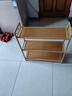 霓峰简易置物架落地客厅多层鞋架子卧室杂物收纳架竹制实木储物架货架 原色三层宽70cm【升级大号加厚】 实拍图