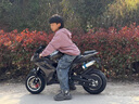 简后儿童机车真车汽油新款小型摩托车49CC二冲迷你彩灯小跑车电动成人 四冲纯汽油双灯款92汽油 实拍图