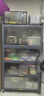 七序厨房置物架落地多层防尘收纳柜家用微波炉烤箱储物柜碗柜餐边柜 【加高】四门五层长80宽42高154 实拍图