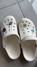 crocs卡骆驰洞洞鞋贝雅男鞋女鞋轻便耐磨一脚蹬拖鞋休闲鞋|10126 白-100 39 (240mm) 实拍图