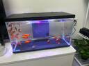 喜高超白玻璃鱼缸智能鱼缸免换水小型客厅水族箱一体式过滤氧气鱼缸 黑色-鱼缸标配 485*225*283mm 实拍图