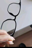 蔡司（ZEISS）德国蔡司近视眼镜片眼镜框男方框可配防蓝光镜片带散光度数女 简约黑银钛架方框 德国蔡司视特耐防蓝光1.60 实拍图