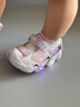 FILA斐乐童鞋儿童凉鞋2025年夏季新款宝宝学步鞋男女小童闪灯鞋潮 朴雾嫩粉/雾浊粉-SB 23 晒单实拍图