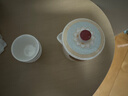 瓷牌茗茶具（cipaiming teaset）旅行茶具套装户外便携式陶瓷快客杯一壶四杯办公室功夫茶壶泡茶 月白《古茗》一壶三杯+便携包 实拍图