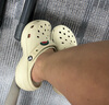 卡骆驰crocs经典云朵老爹鞋洞洞鞋时尚百搭女鞋拖鞋一脚蹬|206750 骨白色-2Y2(含智必星) 35 (220mm) 实拍图