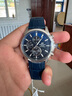 卡西欧（CASIO）商务休闲日韩手表男士太阳能闹钟防水钢带皮带石英腕表送男友礼物 EFB-670SBL-2A太阳能+蓝宝石镜面 实拍图