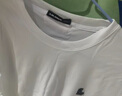 利郎三防短袖T恤男圆领25夏季易防污男士T恤 特白 L170/88A  实拍图