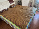 黛安居麻将凉席竹席子麻将席 双人夏天单人宿舍学生可折叠块竹垫空调席 咖啡色双布筋-经典款 单凉席 适用1.8米床 180cm*200cm 实拍图