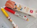 得力（deli）蓝熊插画按动中性笔 矫姿护套 0.5mmST头学生中性笔刷题笔考试笔高颜值文具 黑色2支/盒SA318 实拍图