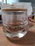 美斯尼 茶杯玻璃茶水分离杯子茶具竹盖带把手加厚耐热男女士玻璃杯 透明把 380毫升 实拍图