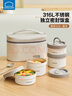 乐扣乐扣饭盒上班族带饭餐盒316不锈钢碗带盖便携便当盒食堂打饭单层汤盒 实拍图