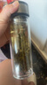 【⭐京东物流配送】高硼硅双层玻璃杯大容量泡茶杯水杯子茶水分离 【双层加厚】茶杯 350ml 1只 实拍图
