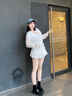 达芙妮厚底乐福鞋女2025春秋季新款英伦粗跟懒人小皮鞋高级金币亮面单鞋 黑色亮面【小金币 跟高4.5cm】 37 实拍图