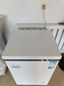 美的（Midea）100升低霜家用囤货小冰柜冷藏冷冻两用保鲜冷柜一级能效节能小型冰箱BD/BC-100KMD(E)国家补贴20% 实拍图