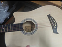 维卡斯（WEIKASI）民谣吉他初学者木吉他单板新手入门练习琴guitar吉它学生男女乐器 38英寸原木色+礼包【初学推荐】 实拍图