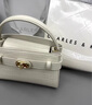 CHARLES&KEITH鳄鱼纹凯莉包手提斜挎婚包包女包生日礼物CK2-50270880-1 Ivory象牙色 S 实拍图