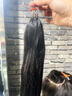 珍娜丝 REAL NICE云南发 无折头羽毛接发 真人发丝 可烫染可漂洗 无痕接发 无折头200束（可接全头） 45cm 实拍图