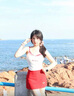 麓格立泳衣女分体裙式爆款沙滩温泉游泳衣高级显瘦修身纯御分体式比基尼 红色比基尼四件套均码【80-120】 实拍图
