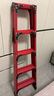 裕邻家用折叠梯碳钢人字梯加厚室内多功能工程便携梯YLT03 【升级加厚款】红色5步梯 晒单实拍图
