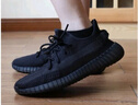 阿迪达斯YEEZY350黑玛瑙椰子夏日透气男女运动休闲鞋HQ4540 41 实拍图