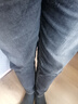 真维斯（Jeanswest）王一博代言牛仔裤男秋冬新款天丝舒适修身直筒高端潮牌休闲裤子男 黑灰【天丝厚款】 36 码(2尺8) 【建议160-175斤】 实拍图