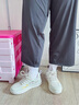 森馬男鞋2025秋季新款休闲百搭小白鞋子男士软底轻便厚底增高板鞋男款 米色 36 实拍图