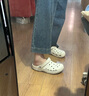 卡骆驰crocs洞洞鞋贝雅男鞋女鞋轻便耐磨一脚蹬拖鞋休闲鞋|10126 白-100 36 /37(220mm) 实拍图