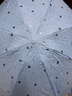 左都（ZUODU）太阳伞防晒防紫外线超轻小巧便携防晒女黑胶晴雨两用口袋遮阳伞 【尼罗蓝-布套款】烫金爱心伞面+超强复合防晒面料 实拍图